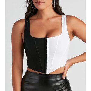 NWOT Windsor Devious Fashionista Two-Tone Corset